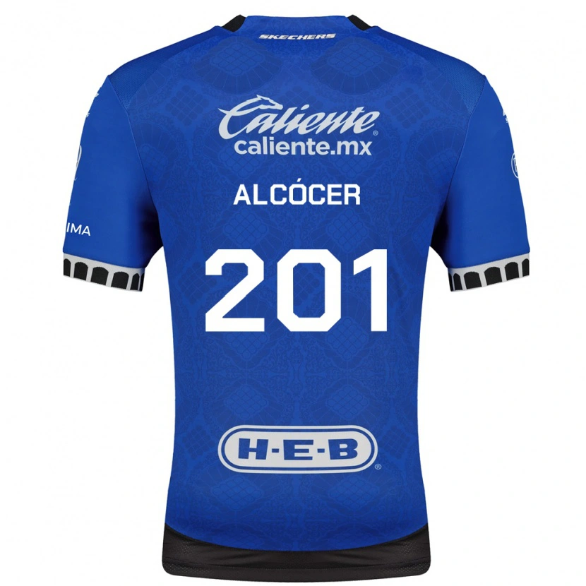 Danxen Uomo Maglia Julián Alcócer #201 Blu Reale Bianco Nero Kit Gara Away 2026/27 Maglietta