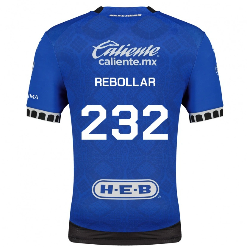 Danxen Uomo Maglia Jonathan Rebollar #232 Blu Reale Bianco Nero Kit Gara Away 2026/27 Maglietta