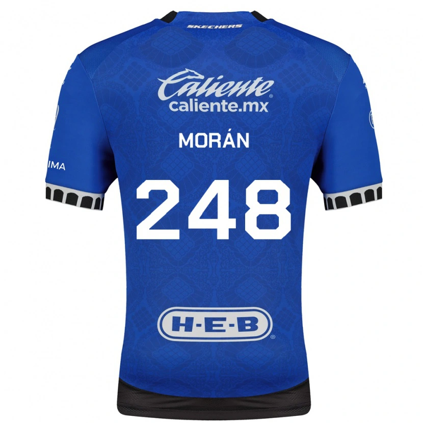 Danxen Uomo Maglia Jorge Morán #248 Blu Reale Bianco Nero Kit Gara Away 2026/27 Maglietta