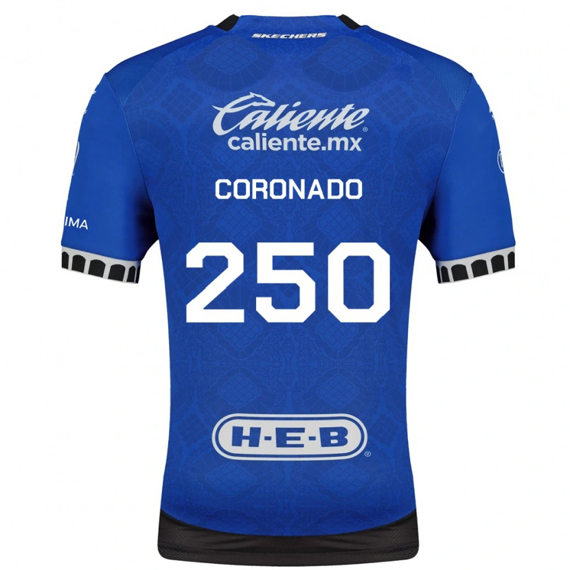 Danxen Uomo Maglia Maximiliano Coronado #250 Blu Reale Bianco Nero Kit Gara Away 2026/27 Maglietta