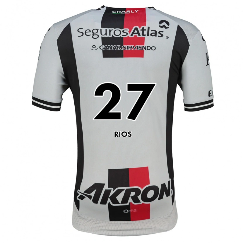 Danxen Uomo Maglia Víctor Ríos #27 Bianco Rosso Nero Kit Gara Away 2026/27 Maglietta