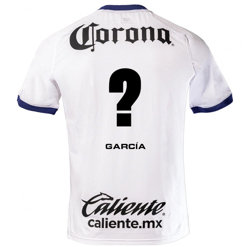 Danxen Uomo Maglia Carlos García #0 Bianco Blu Nero Kit Gara Away 2026/27 Maglietta