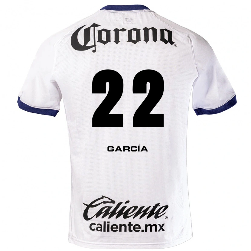 Danxen Uomo Maglia Luis García #22 Bianco Blu Nero Kit Gara Away 2026/27 Maglietta