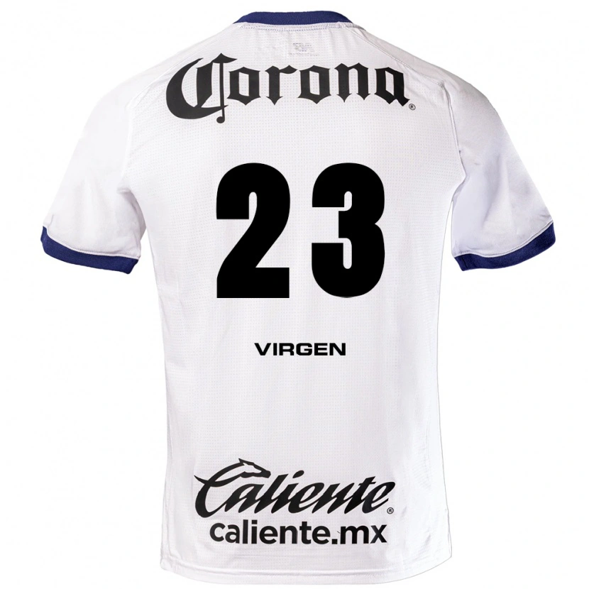 Danxen Uomo Maglia Oswaldo Virgen #23 Bianco Blu Nero Kit Gara Away 2026/27 Maglietta