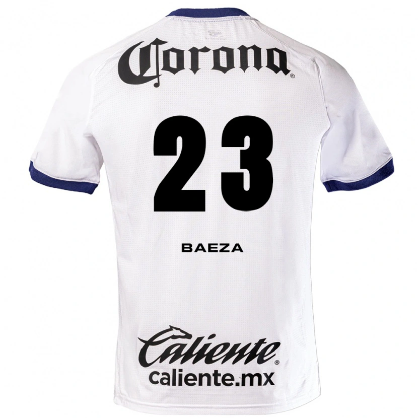 Danxen Uomo Maglia Claudio Baeza #23 Bianco Blu Nero Kit Gara Away 2026/27 Maglietta