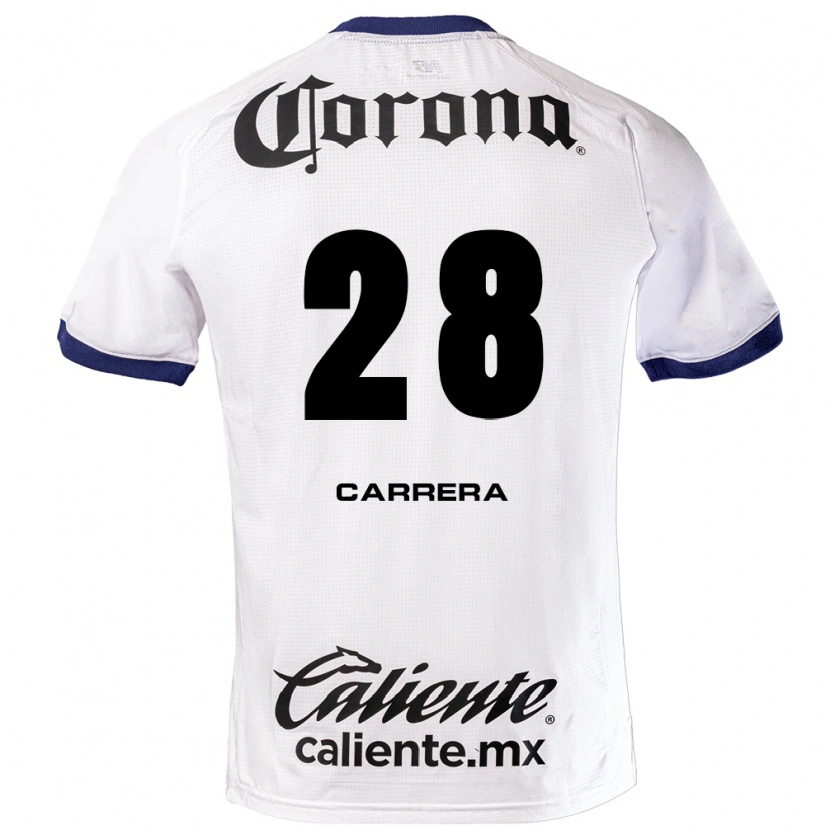 Danxen Uomo Maglia Nico Carrera #28 Bianco Blu Nero Kit Gara Away 2026/27 Maglietta