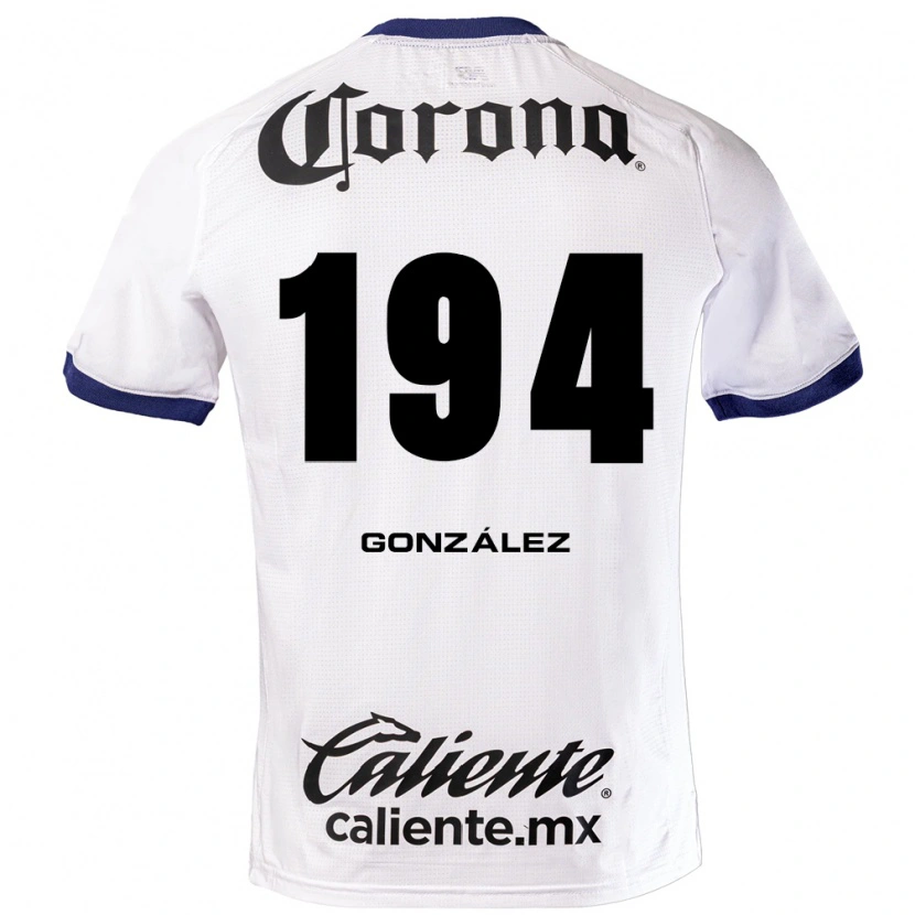 Danxen Uomo Maglia Cristopher González #194 Bianco Blu Nero Kit Gara Away 2026/27 Maglietta