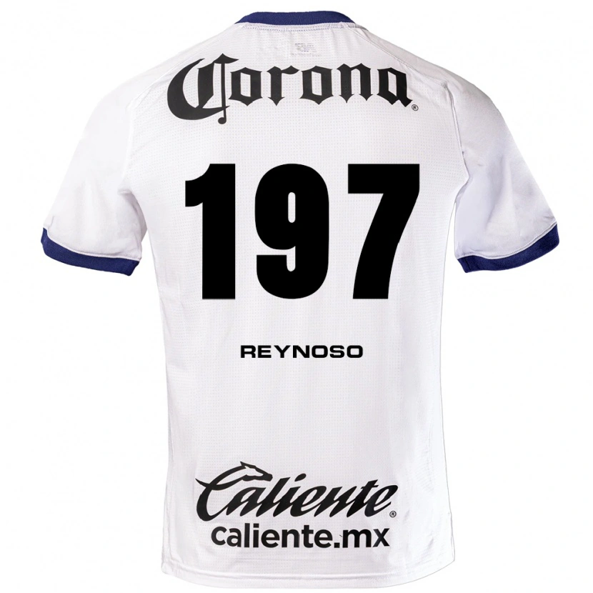 Danxen Uomo Maglia Daniel Reynoso #197 Bianco Blu Nero Kit Gara Away 2026/27 Maglietta
