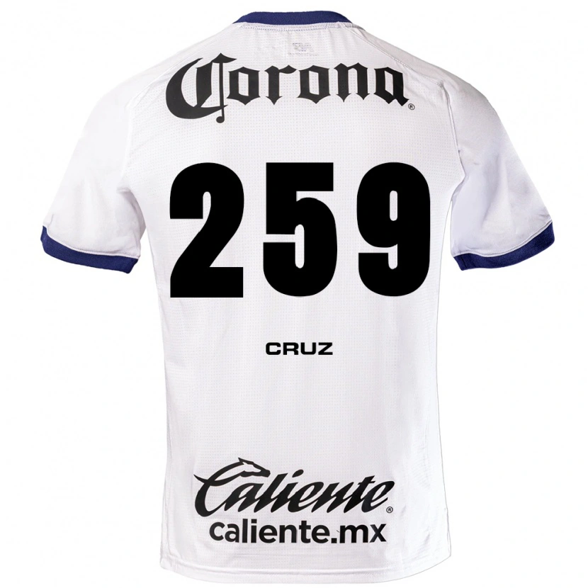 Danxen Uomo Maglia Eder Cruz #259 Bianco Blu Nero Kit Gara Away 2026/27 Maglietta