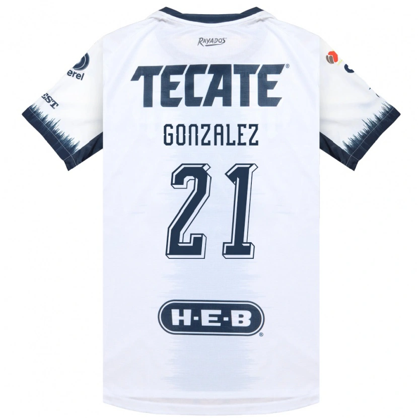 Danxen Uomo Maglia Alfonso Gonzalez #21 Bianco Bluinchiostro Rosso Kit Gara Away 2026/27 Maglietta