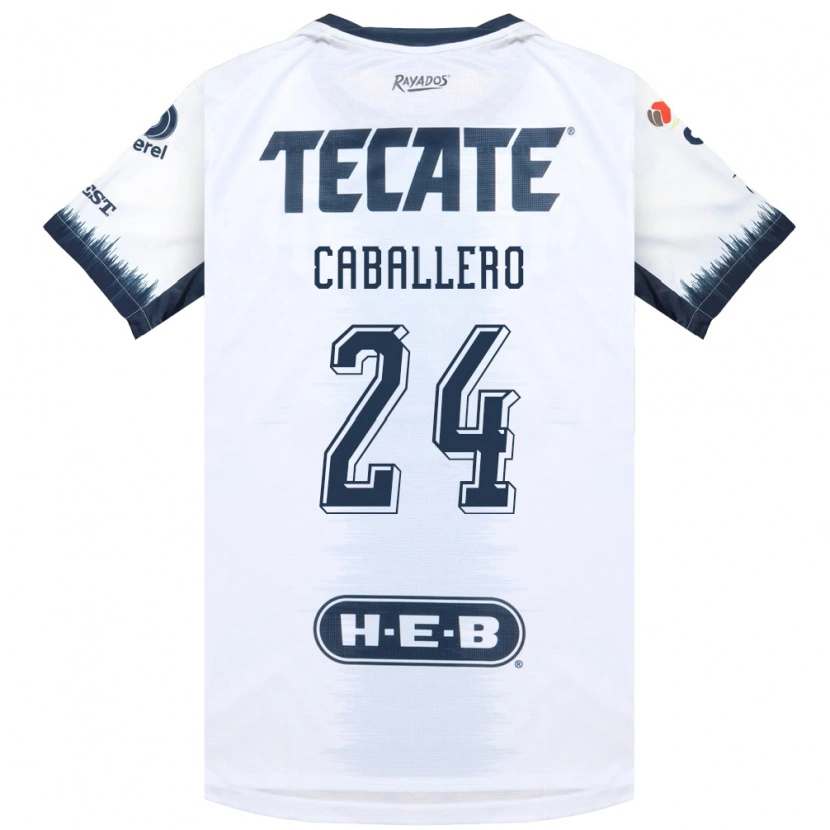 Danxen Uomo Maglia Mariana Caballero #24 Bianco Bluinchiostro Rosso Kit Gara Away 2026/27 Maglietta