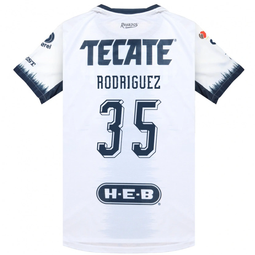 Danxen Uomo Maglia Sebastián Rodríguez #35 Bianco Bluinchiostro Rosso Kit Gara Away 2026/27 Maglietta