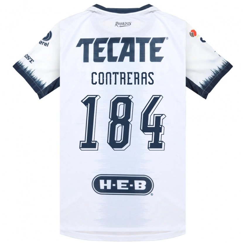 Danxen Uomo Maglia Óscar Contreras #184 Bianco Bluinchiostro Rosso Kit Gara Away 2026/27 Maglietta
