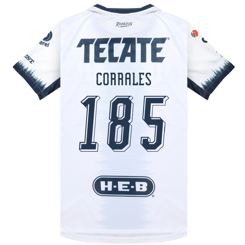 Danxen Uomo Maglia Ángel Corrales #185 Bianco Bluinchiostro Rosso Kit Gara Away 2026/27 Maglietta