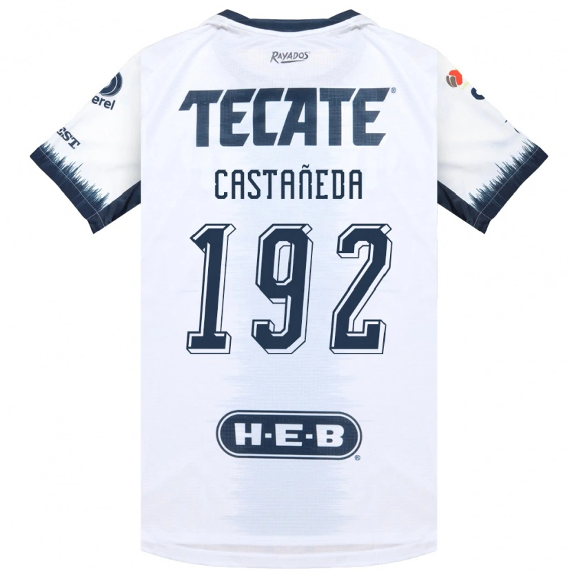 Danxen Uomo Maglia Jonathan Castañeda #192 Bianco Bluinchiostro Rosso Kit Gara Away 2026/27 Maglietta