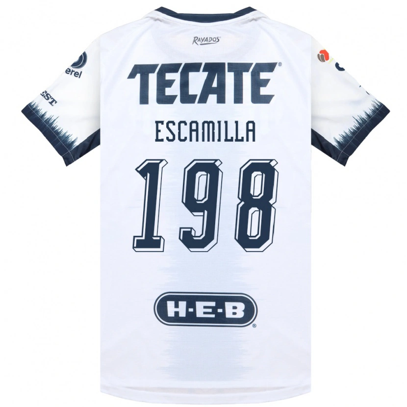 Danxen Uomo Maglia Diego Escamilla #198 Bianco Bluinchiostro Rosso Kit Gara Away 2026/27 Maglietta