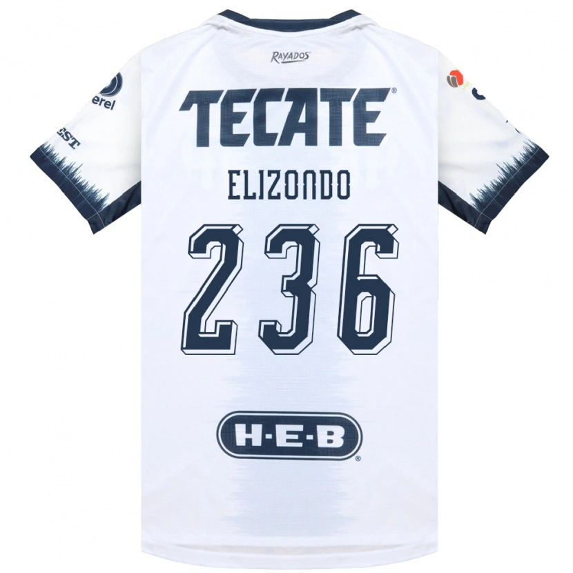 Danxen Uomo Maglia Javier Elizondo #236 Bianco Bluinchiostro Rosso Kit Gara Away 2026/27 Maglietta