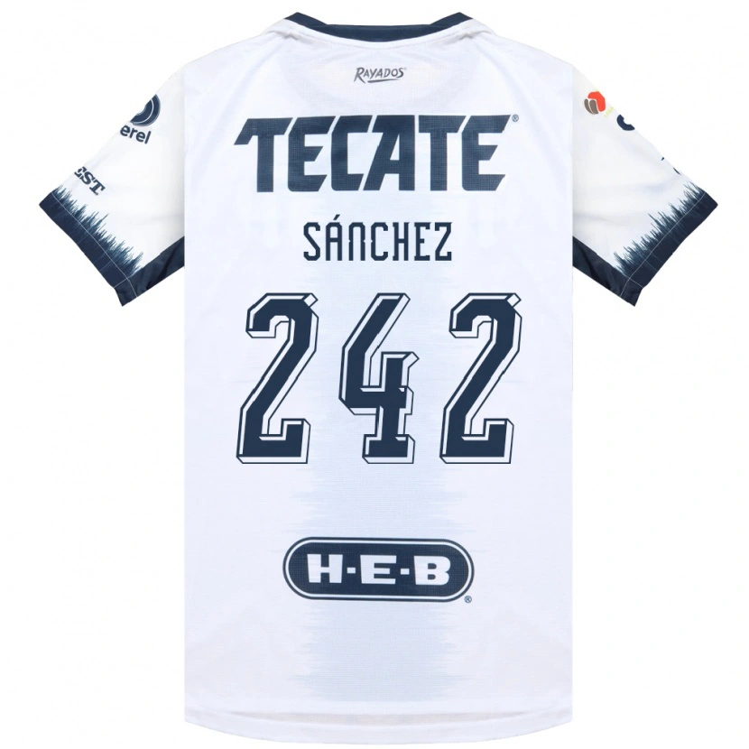 Danxen Uomo Maglia Jorge Sánchez #242 Bianco Bluinchiostro Rosso Kit Gara Away 2026/27 Maglietta