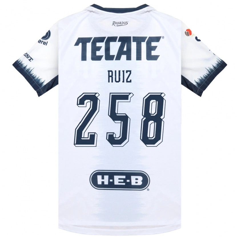 Danxen Uomo Maglia Diego Ruiz #258 Bianco Bluinchiostro Rosso Kit Gara Away 2026/27 Maglietta