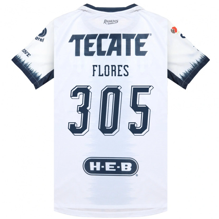 Danxen Uomo Maglia Santiago Flores #305 Bianco Bluinchiostro Rosso Kit Gara Away 2026/27 Maglietta