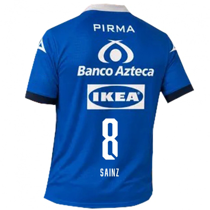 Danxen Uomo Maglia María Sainz #8 Blu Bianco Kit Gara Away 2026/27 Maglietta