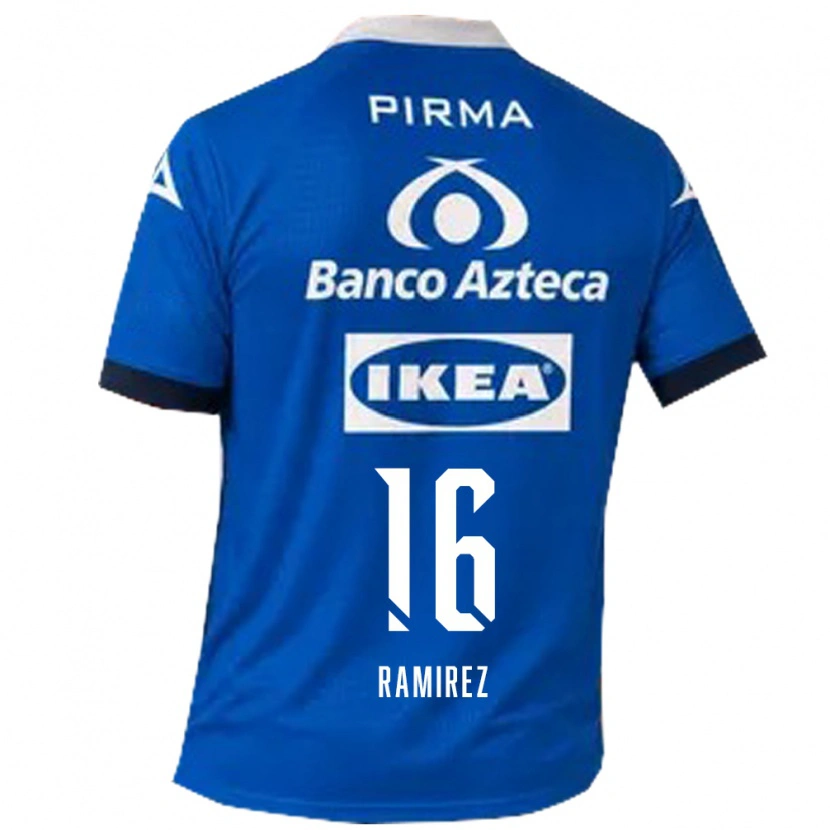 Danxen Uomo Maglia Alonso Ramírez #16 Blu Bianco Kit Gara Away 2026/27 Maglietta
