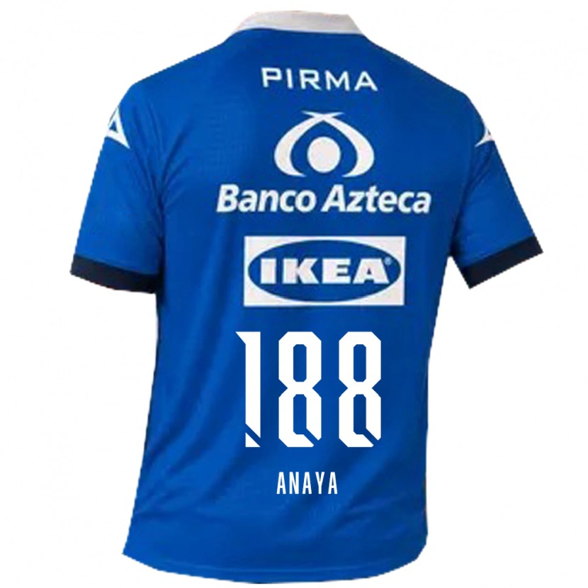 Danxen Uomo Maglia Mario Anaya #188 Blu Bianco Kit Gara Away 2026/27 Maglietta