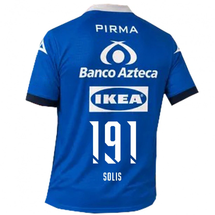 Danxen Uomo Maglia César Solís #191 Blu Bianco Kit Gara Away 2026/27 Maglietta