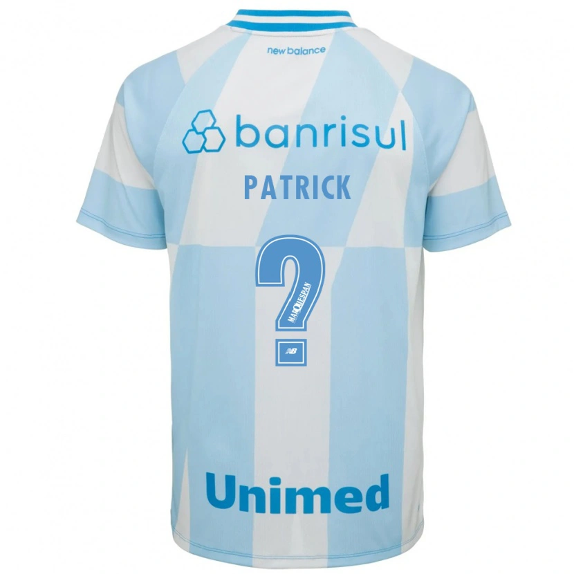 Danxen Uomo Maglia Patrick #0 Azzurro Chiaro Bianco Kit Gara Away 2026/27 Maglietta