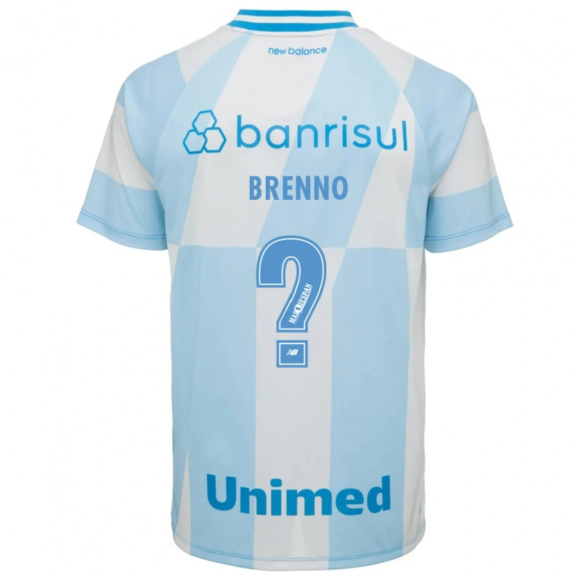 Danxen Uomo Maglia Brenno #0 Azzurro Chiaro Bianco Kit Gara Away 2026/27 Maglietta