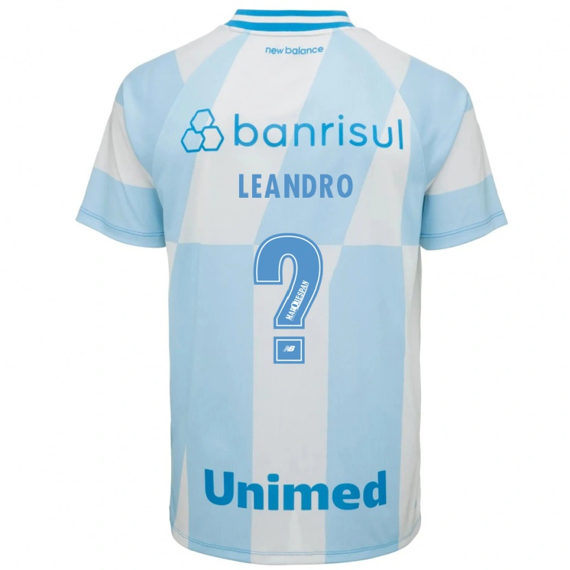 Danxen Uomo Maglia Leandro #0 Azzurro Chiaro Bianco Kit Gara Away 2026/27 Maglietta
