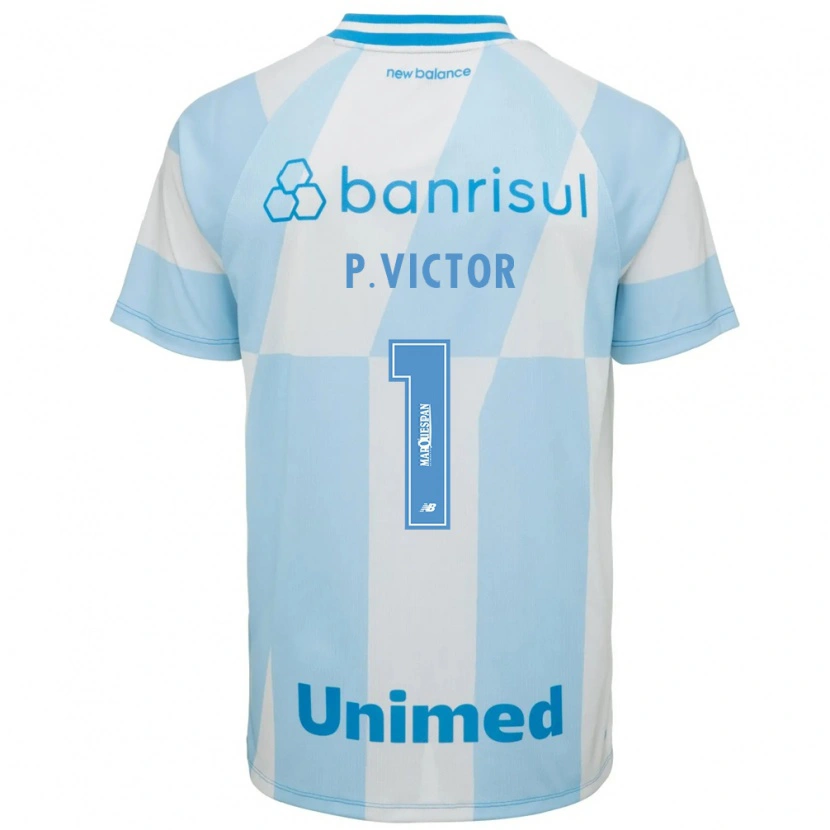 Danxen Uomo Maglia Paulo Victor #1 Azzurro Chiaro Bianco Kit Gara Away 2026/27 Maglietta
