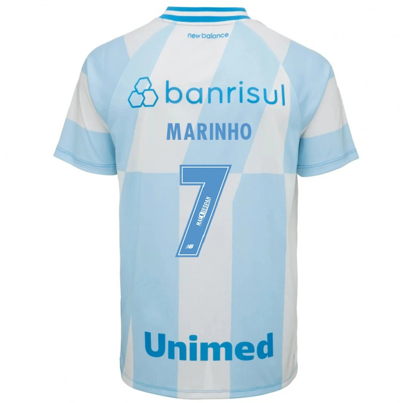 Danxen Uomo Maglia Ananda Cristina Marinho #7 Azzurro Chiaro Bianco Kit Gara Away 2026/27 Maglietta