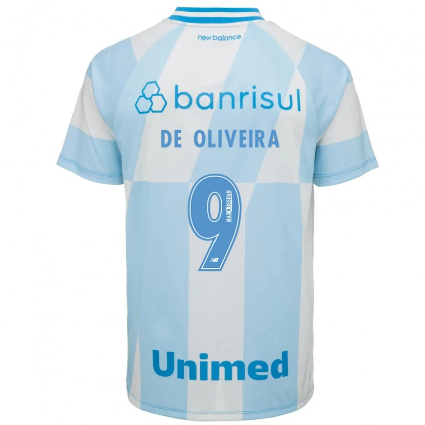 Danxen Uomo Maglia Veridiana Mostaco De Oliveira #9 Azzurro Chiaro Bianco Kit Gara Away 2026/27 Maglietta