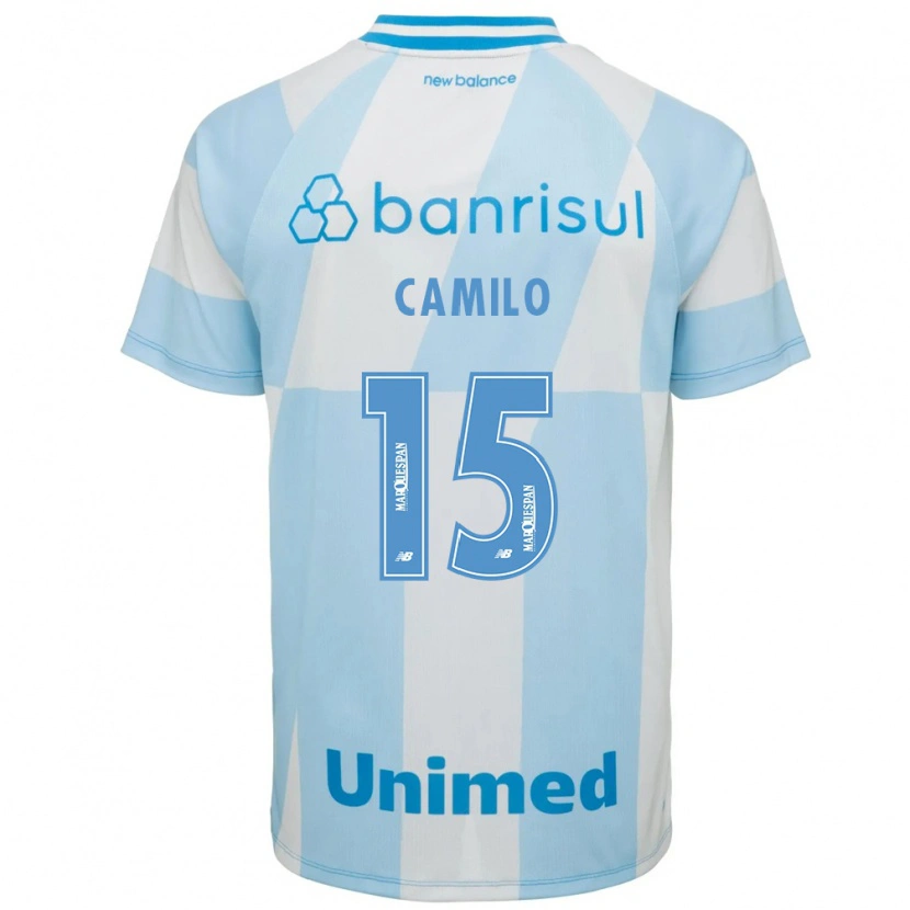 Danxen Uomo Maglia Camilo #15 Azzurro Chiaro Bianco Kit Gara Away 2026/27 Maglietta