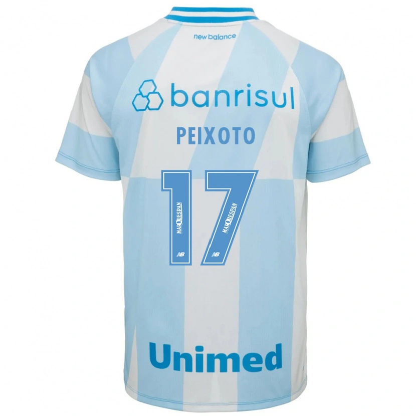 Danxen Uomo Maglia Clarisse Benicio Peixoto #17 Azzurro Chiaro Bianco Kit Gara Away 2026/27 Maglietta
