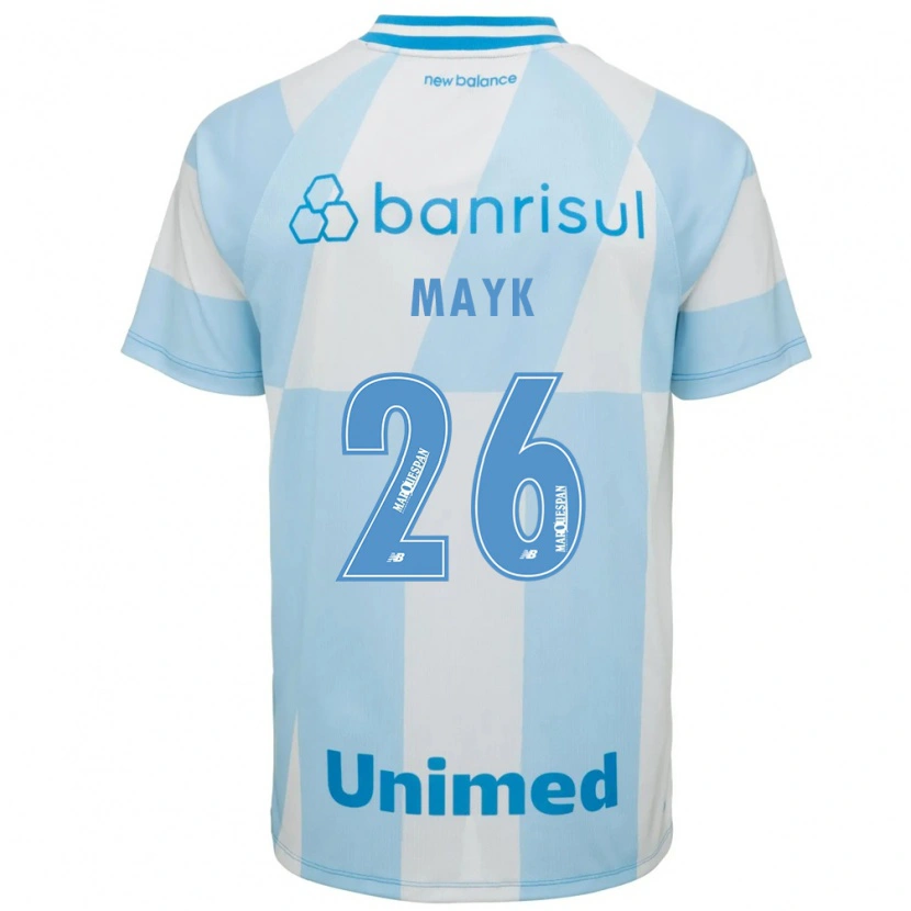 Danxen Uomo Maglia Mayk #26 Azzurro Chiaro Bianco Kit Gara Away 2026/27 Maglietta