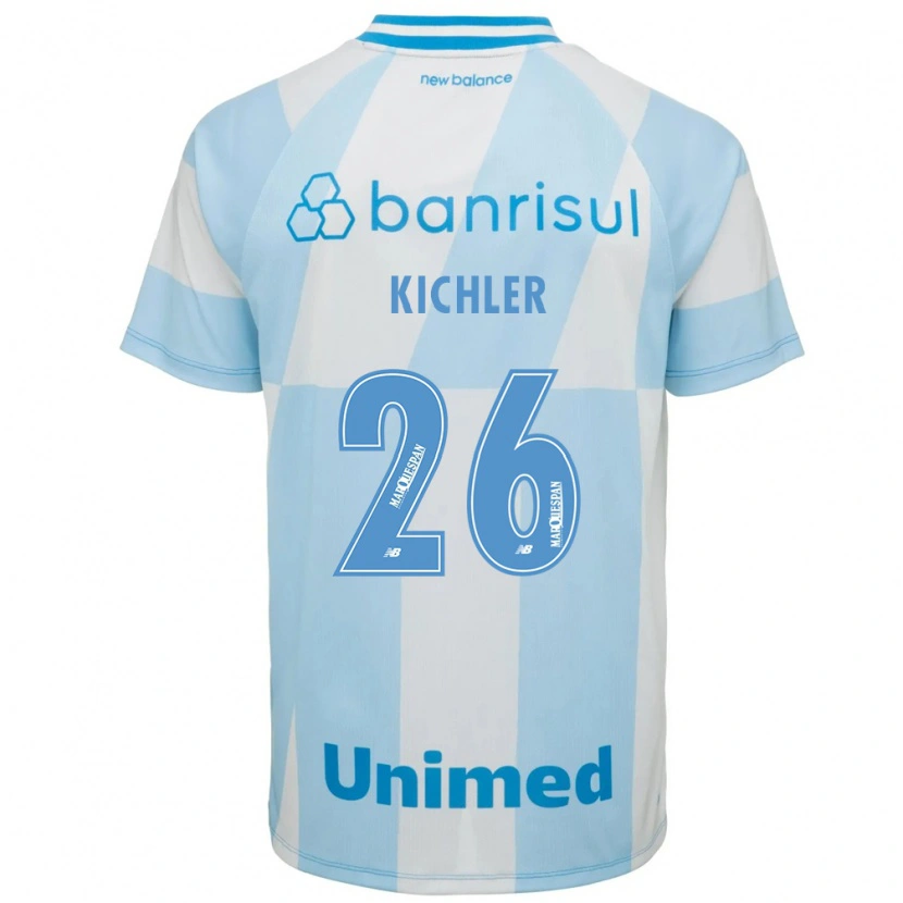 Danxen Uomo Maglia Paola Kichler #26 Azzurro Chiaro Bianco Kit Gara Away 2026/27 Maglietta