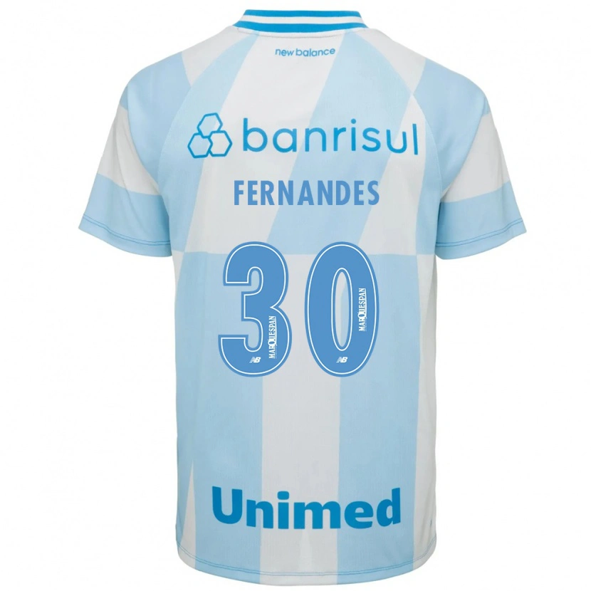 Danxen Uomo Maglia Raquel Fernandes #30 Azzurro Chiaro Bianco Kit Gara Away 2026/27 Maglietta