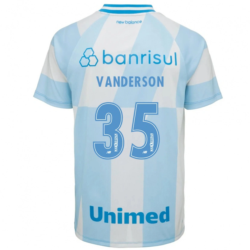 Danxen Uomo Maglia Vanderson #35 Azzurro Chiaro Bianco Kit Gara Away 2026/27 Maglietta