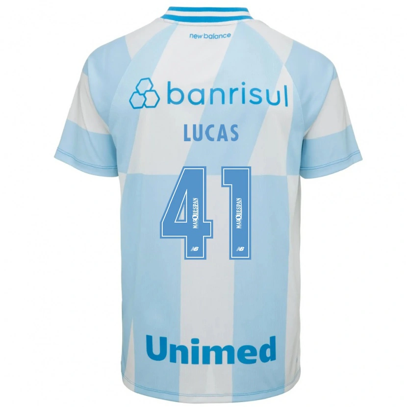 Danxen Uomo Maglia Pedro Lucas #41 Azzurro Chiaro Bianco Kit Gara Away 2026/27 Maglietta