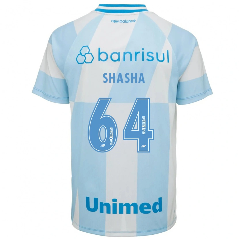 Danxen Uomo Maglia Shashá #64 Azzurro Chiaro Bianco Kit Gara Away 2026/27 Maglietta