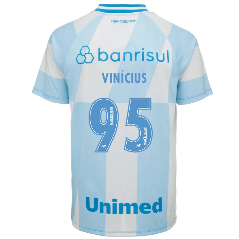 Danxen Uomo Maglia Carlos Vinícius #95 Azzurro Chiaro Bianco Kit Gara Away 2026/27 Maglietta