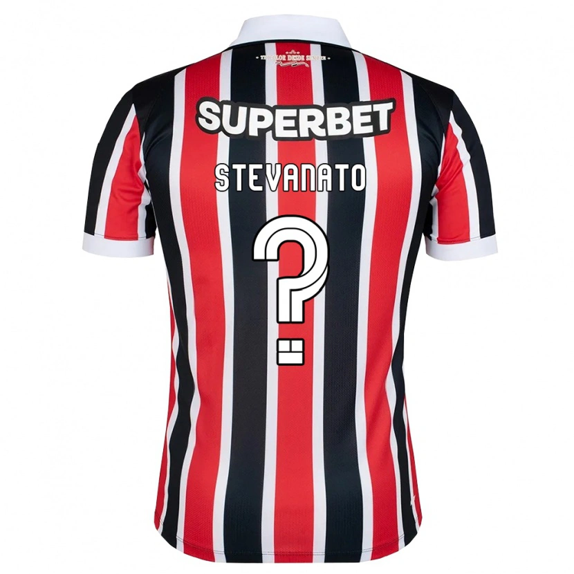 Danxen Uomo Maglia Stevanato #0 Rosso Bianco Nero Kit Gara Away 2026/27 Maglietta