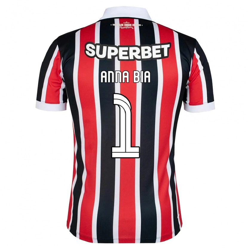 Danxen Uomo Maglia Anna Bia #1 Rosso Bianco Nero Kit Gara Away 2026/27 Maglietta
