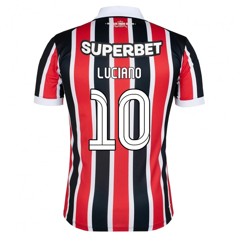 Danxen Uomo Maglia Luciano Da Rocha Neves #10 Rosso Bianco Nero Kit Gara Away 2026/27 Maglietta