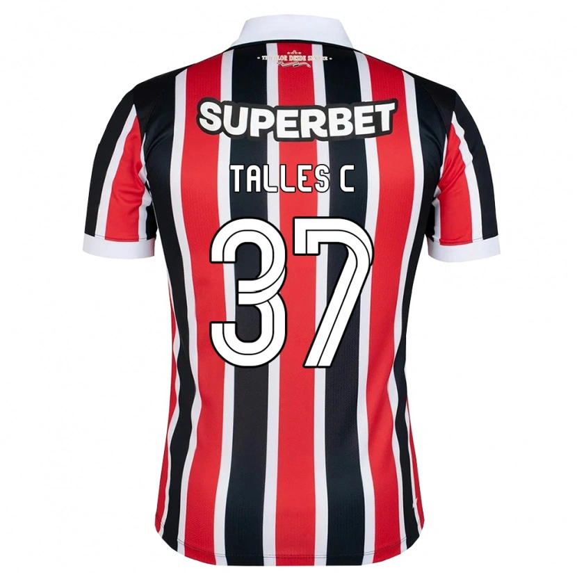 Danxen Uomo Maglia Talles #37 Rosso Bianco Nero Kit Gara Away 2026/27 Maglietta