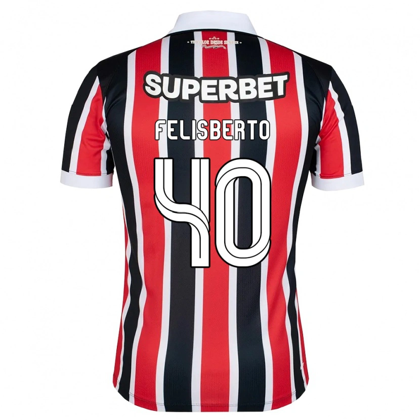 Danxen Uomo Maglia Igor Felisberto #40 Rosso Bianco Nero Kit Gara Away 2026/27 Maglietta
