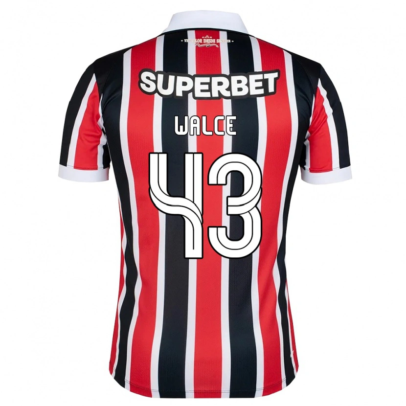 Danxen Uomo Maglia Walce #43 Rosso Bianco Nero Kit Gara Away 2026/27 Maglietta