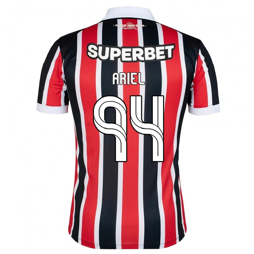 Danxen Uomo Maglia Ariel #94 Rosso Bianco Nero Kit Gara Away 2026/27 Maglietta